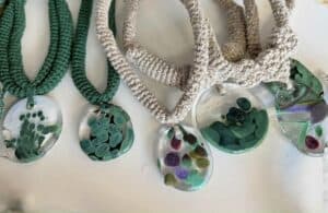 Malachit - bizuteria ze szkła